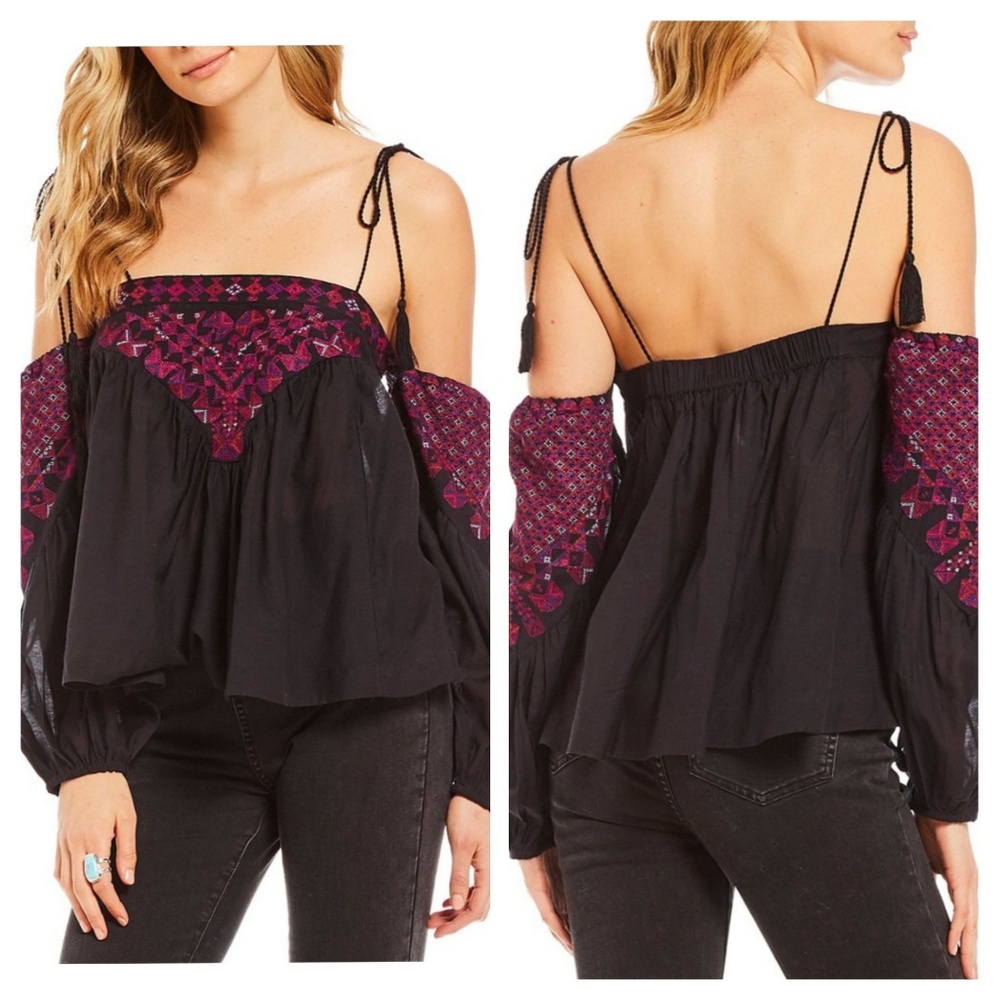 Free People Vaca Vibin Off Shoulder Top